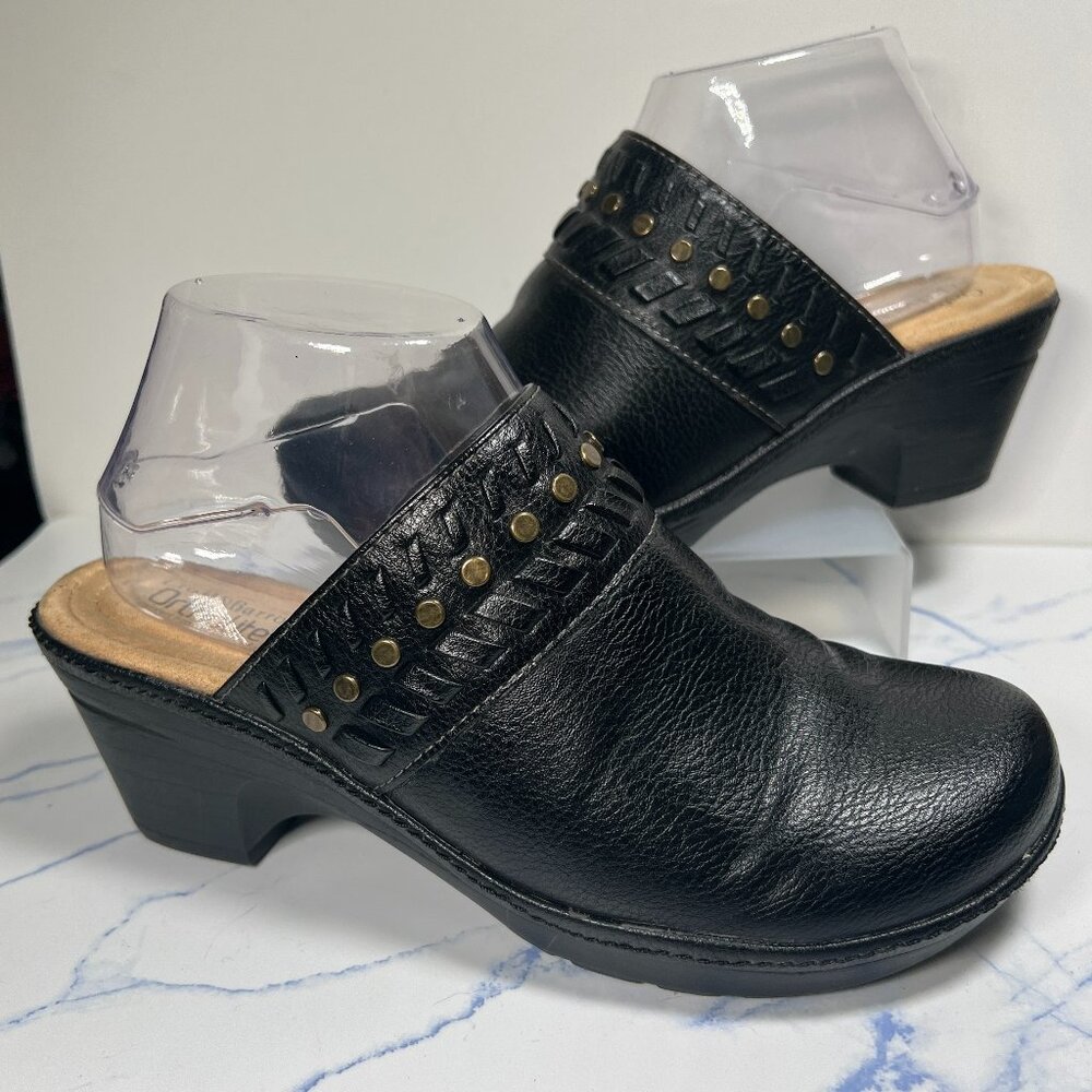 Croft & Barrow Armory Black Mules Ladies Size 7.5 LIKE NEW